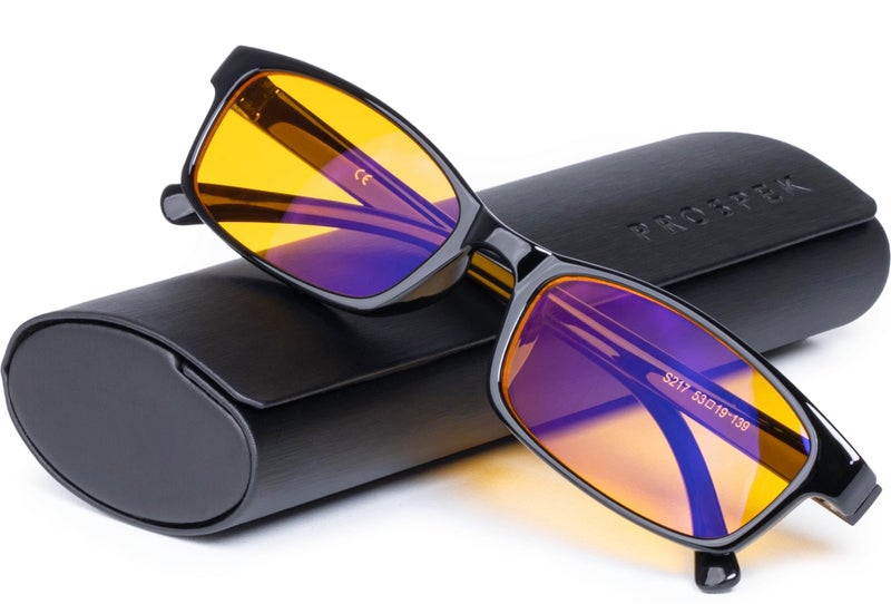 Prospek Blue Light Blocking Glasses ELITE for Women and Men Anti Glare Amber Lens 99 Blue Light Blockers High Optical Quality Lenses No Diopters